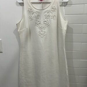 Lilly Pulitzer white Embellished Sheath  Dress